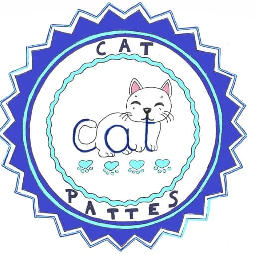 Cat pattes bleues